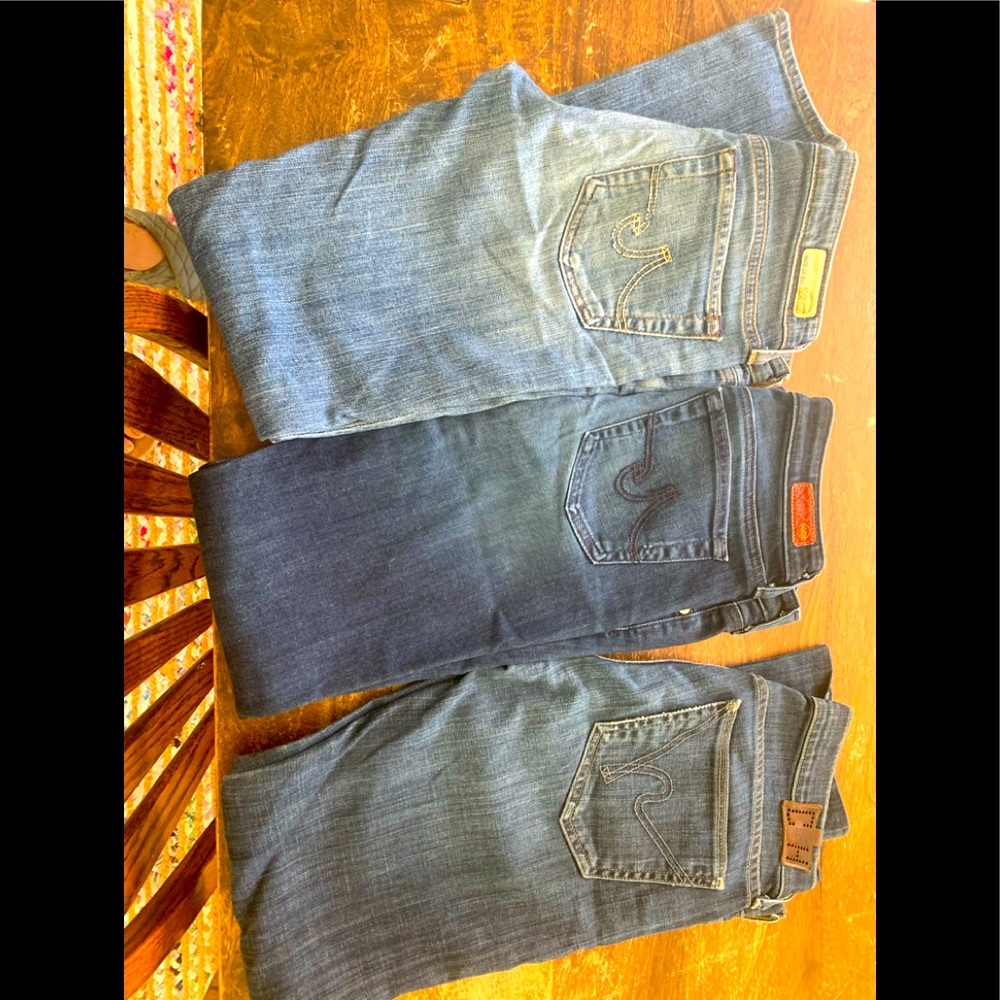 Designer jeans lot. All three size 26. 2 AG and 1 Citizens of Humanity